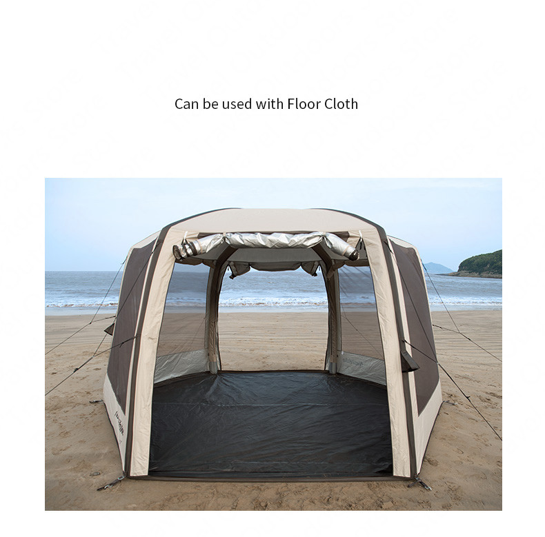 Goat Cloud Nest Hexagonal Inflatable Big Space Tent  Sunscreen Awning Outdoor Beach Camping Tent Canopy With Air Pump